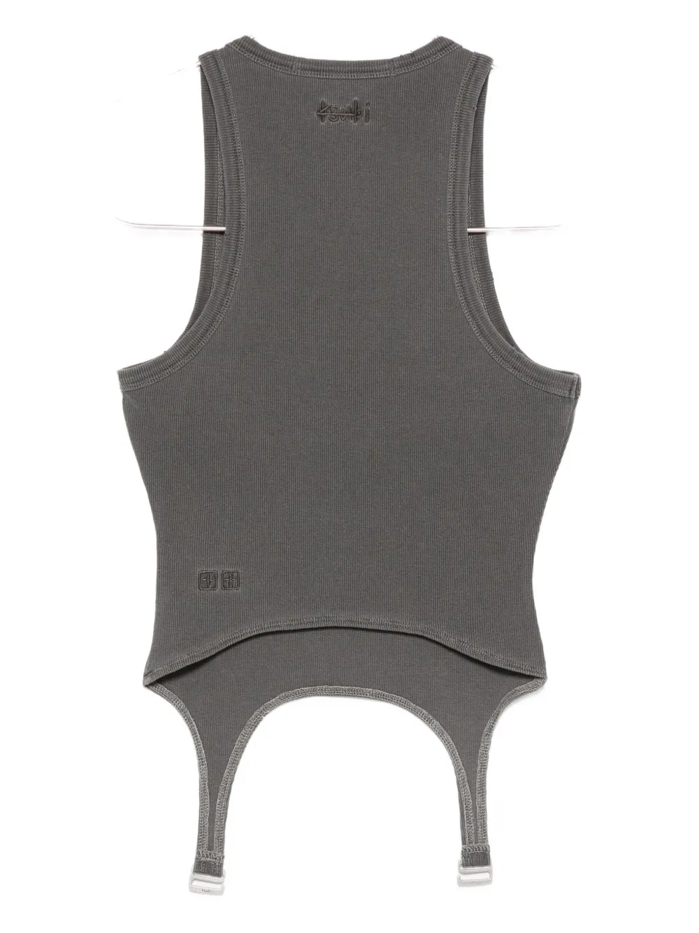 Ksubi Origin Garter-detail Tank Top In Gray