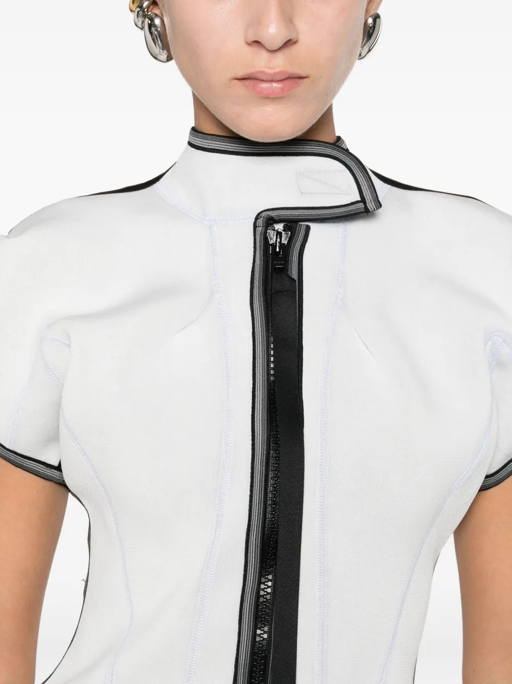 Ottolinger T-shirt met rits Wit