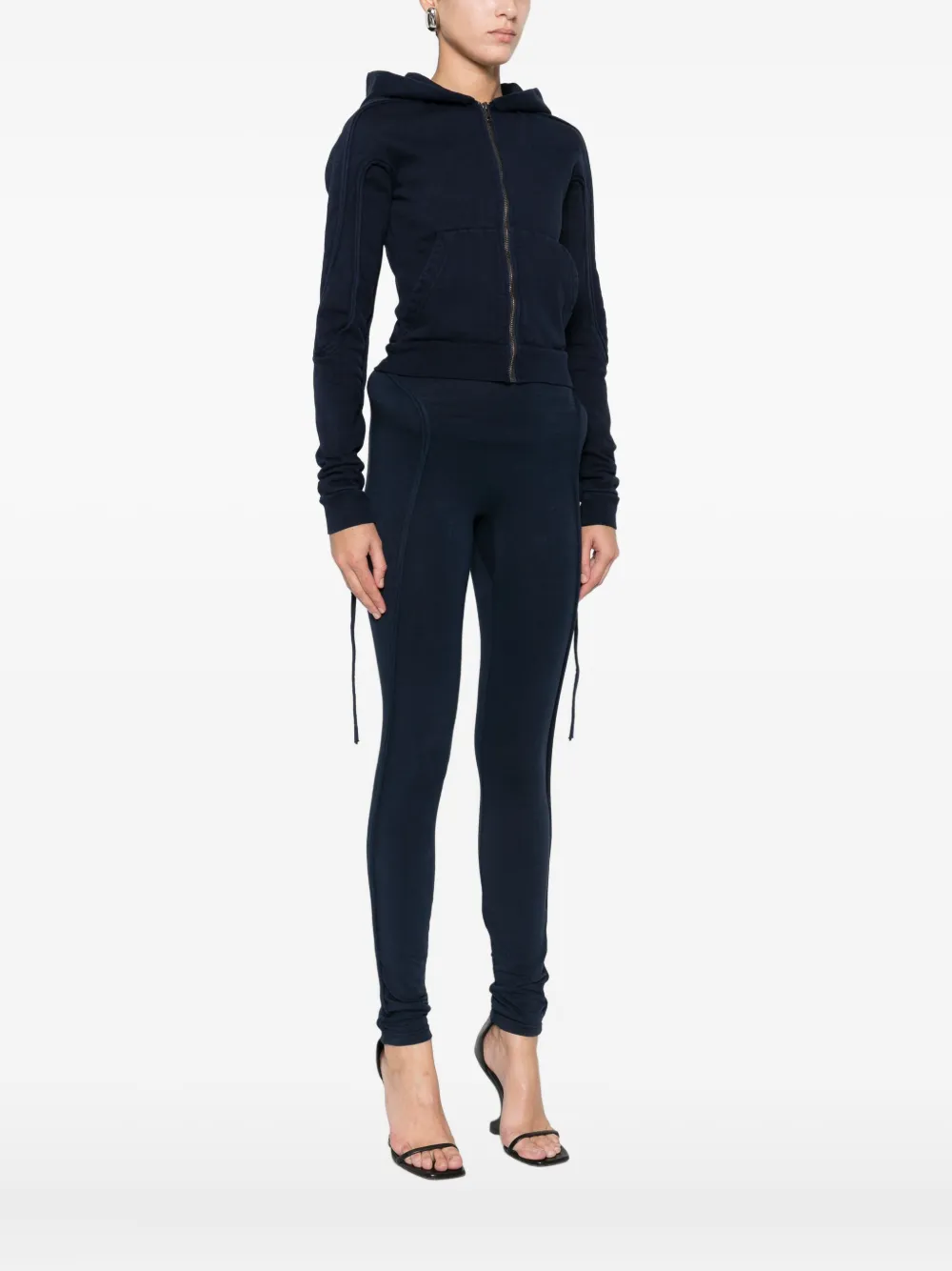 Ottolinger Zip-up Hoodie In Black