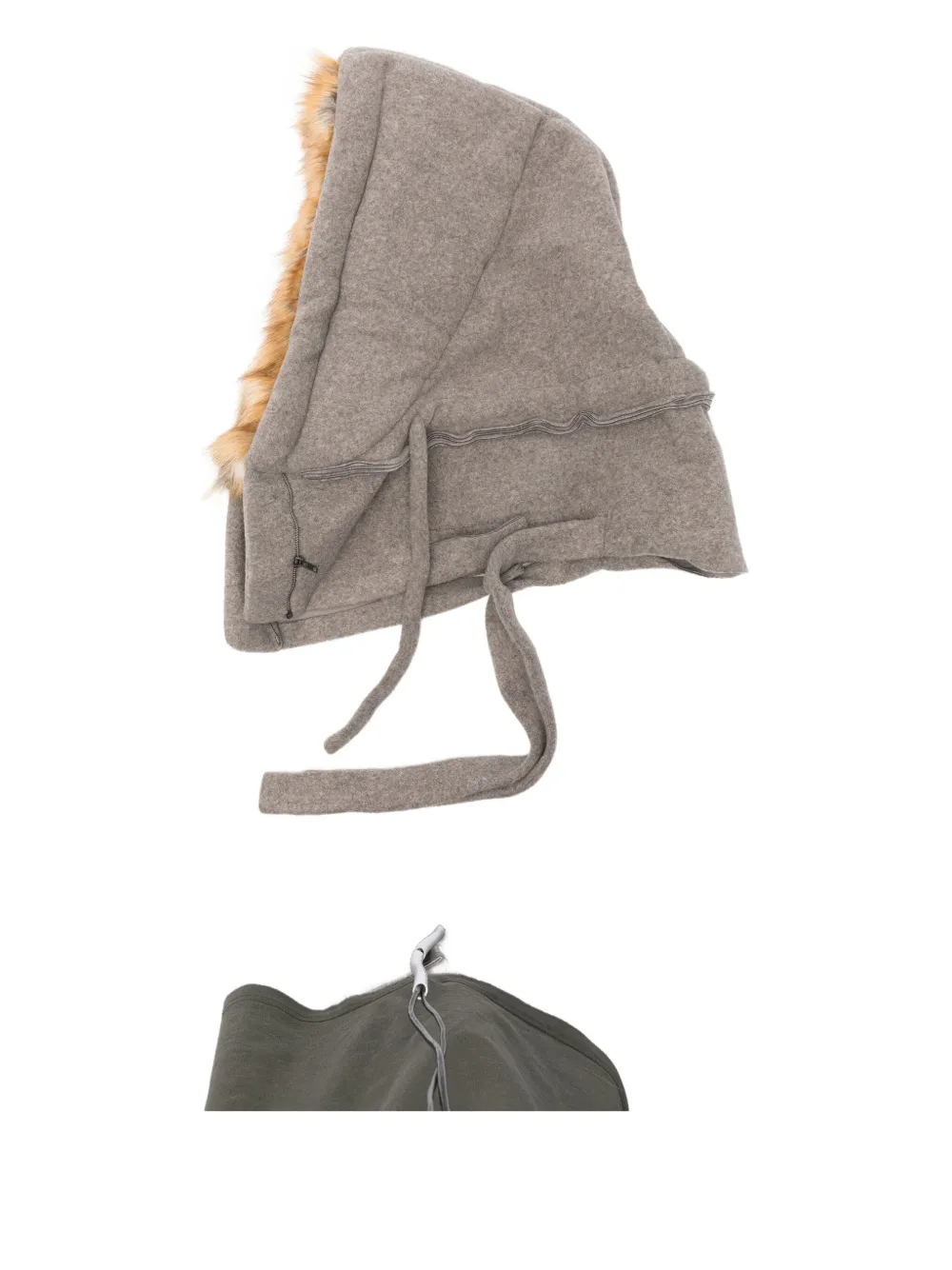 Ottolinger Faux-fur Trimmed Balaclava In Brown