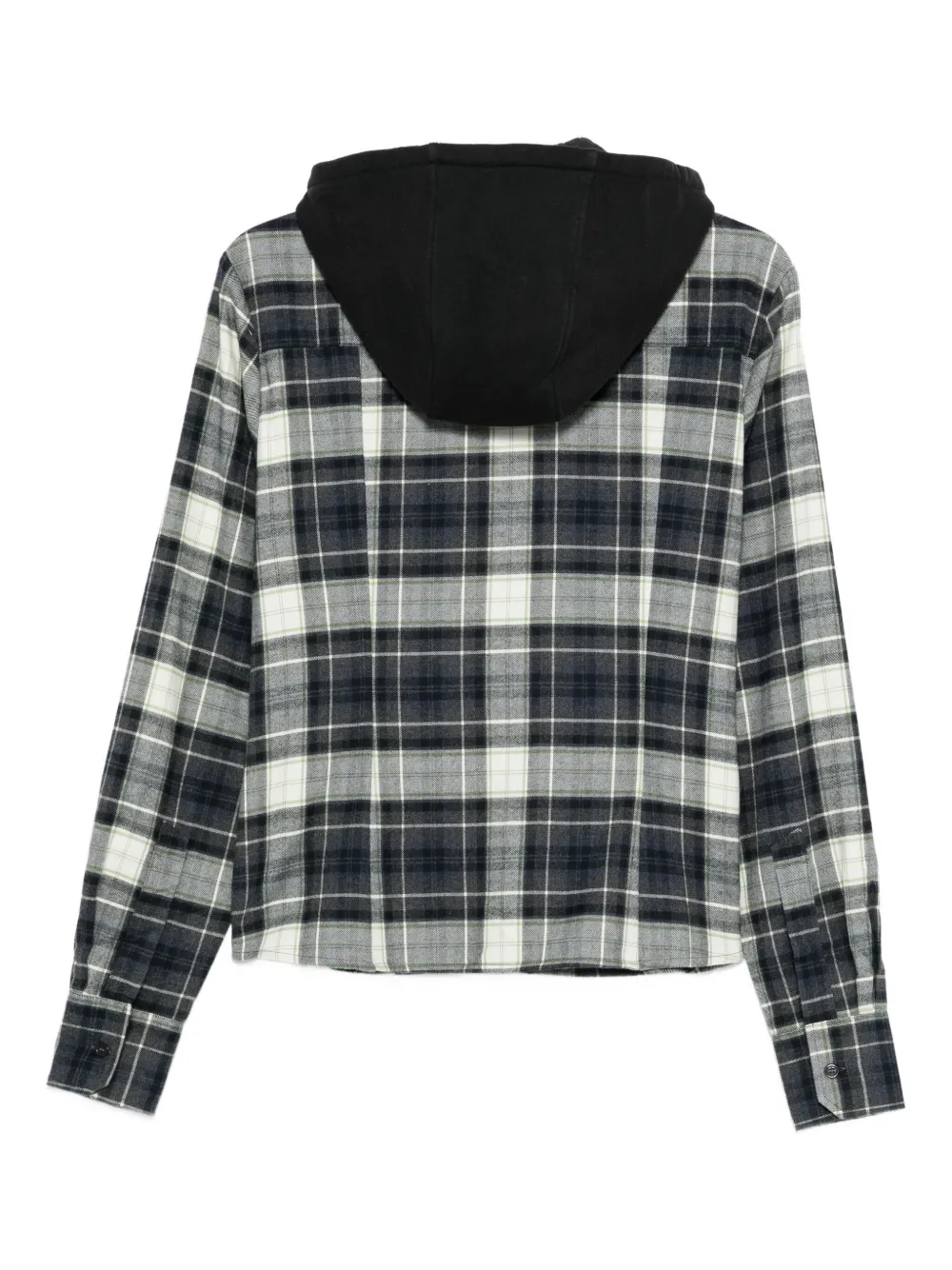 Coperni plaid-pattern hooded shirt - Wit