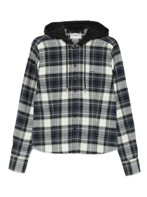 Coperni plaid-pattern hooded shirt