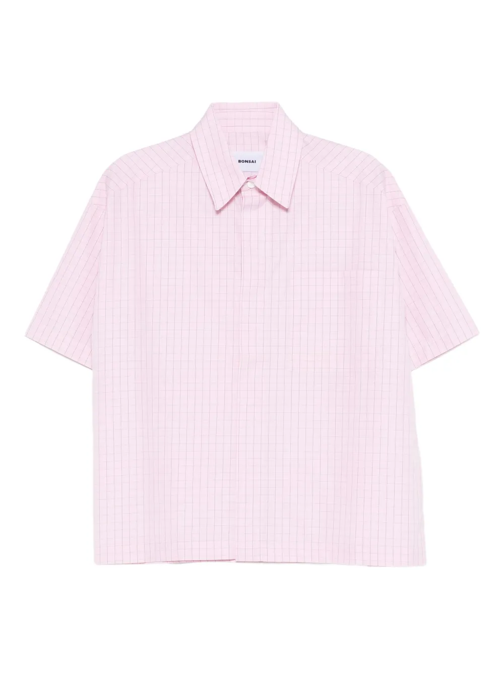 Bonsai camisa con cuadros estampados | rosado | Image 1