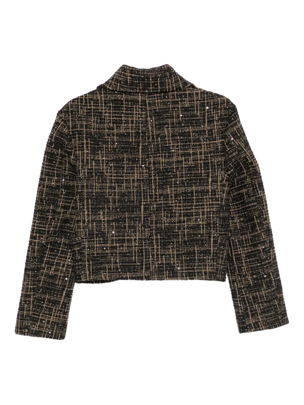 Rochas sequin-embellished check-print jacket | Tweed Jackets | Image 2