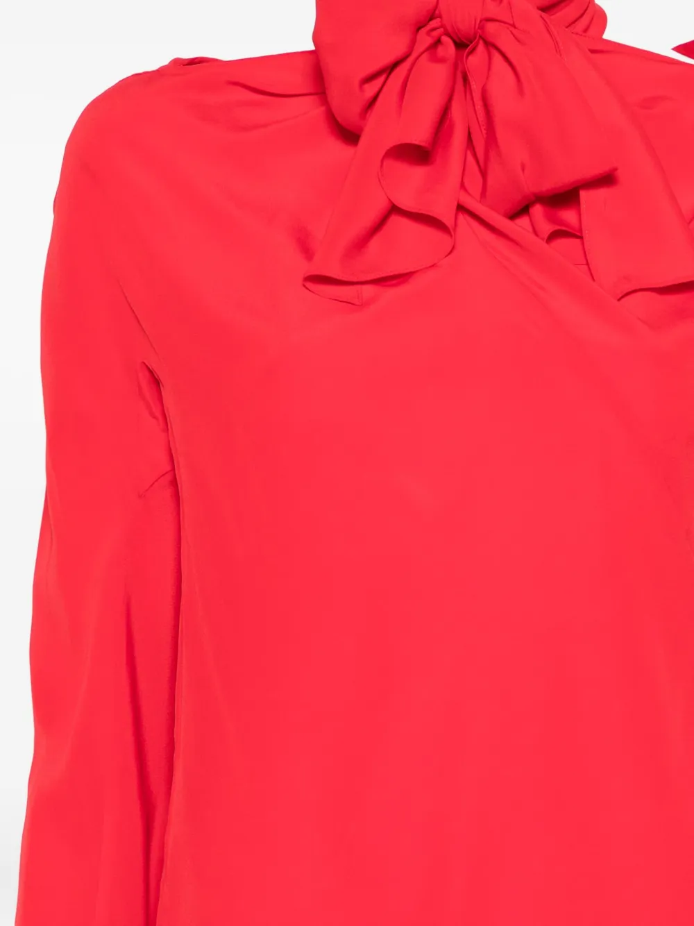 Rochas Blouse met strik Rood