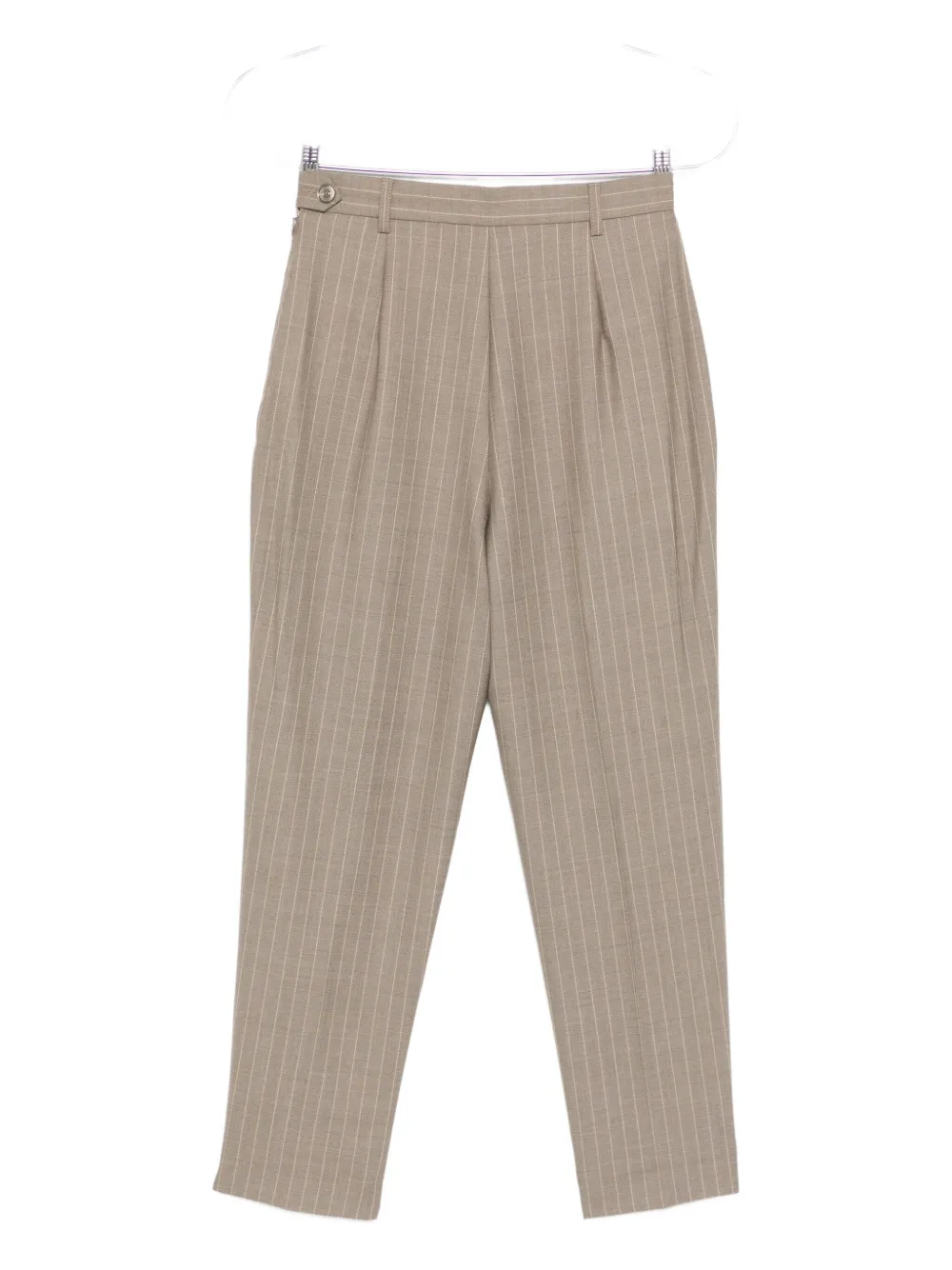 Rochas pinstriped pleated trousers - Beige