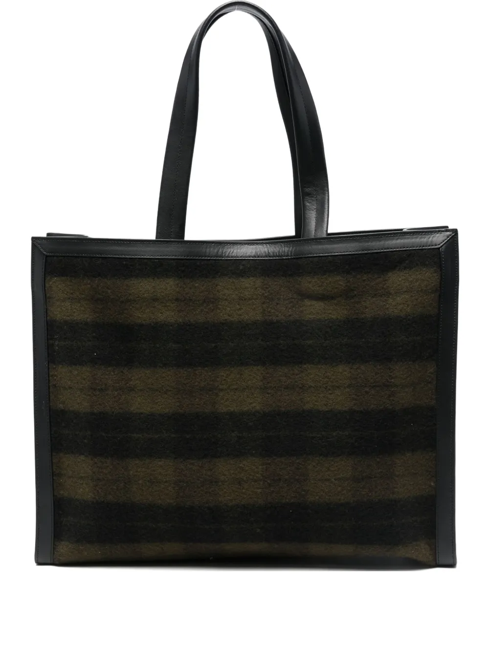 Andersson Bell Linus checked tote bag | Black | Image 1