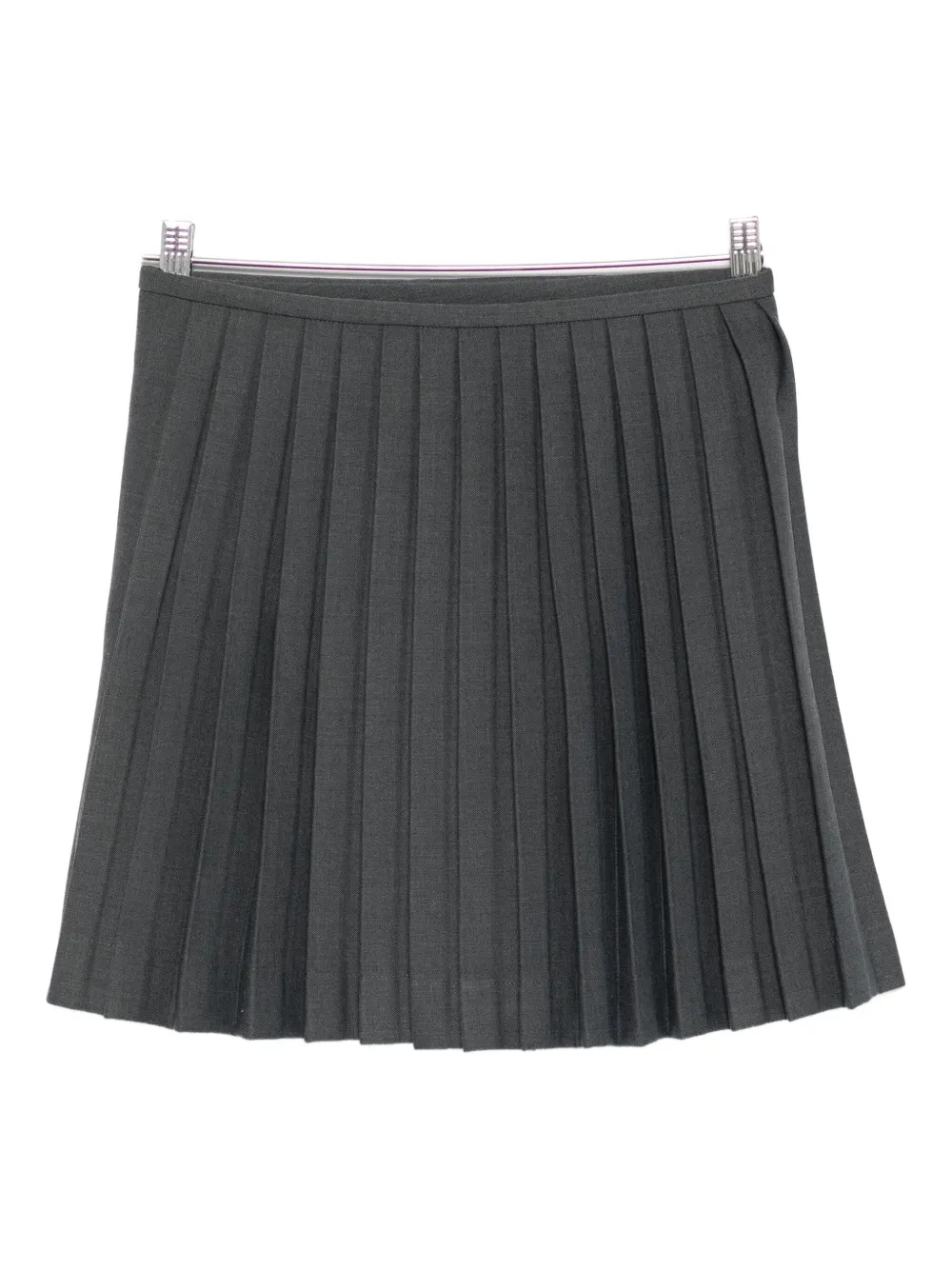 Charles Jeffrey Loverboy buckled pleated mini skirt - Grijs