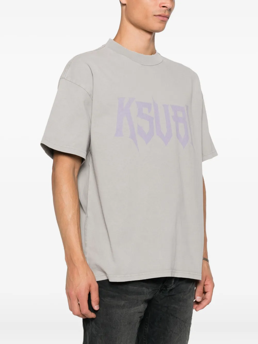 Ksubi Blasted Ekcess T-shirt Grijs
