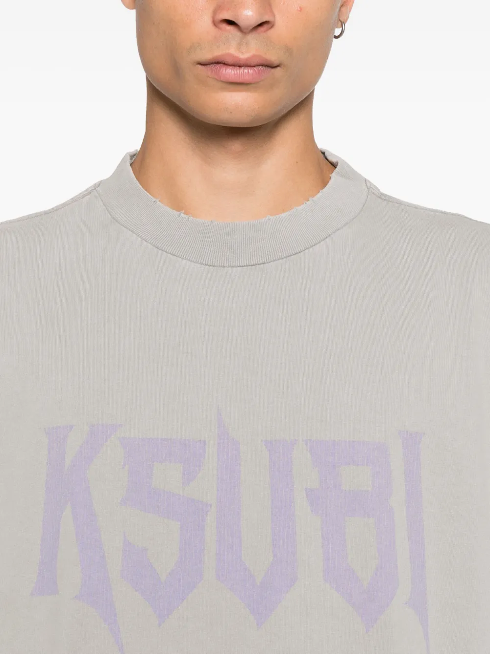 Ksubi Blasted Ekcess T-shirt Grijs