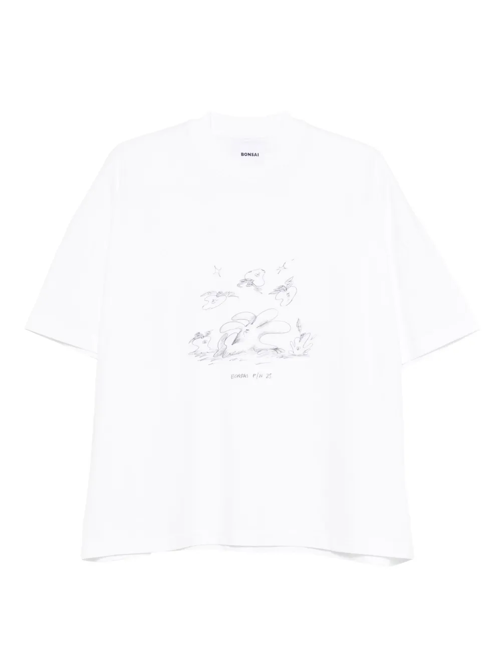 Bonsai graphic T-shirt - ホワイト Bonsai graphic T-shirt - ホワイト