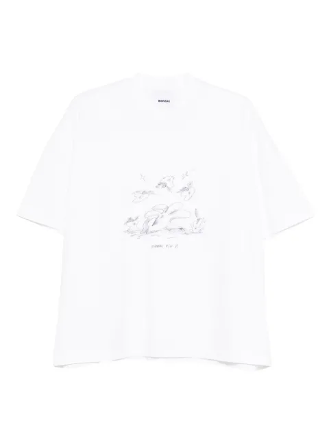 Bonsai playera con motivo gráfico