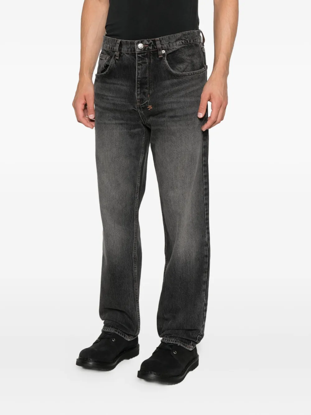 Ksubi Jeans met knoopsluiting Zwart