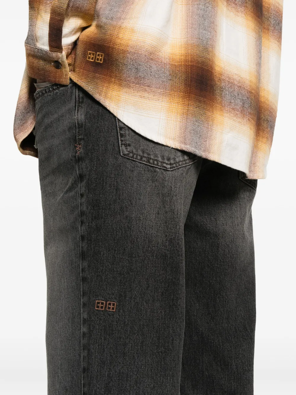 Ksubi Jeans met knoopsluiting Zwart