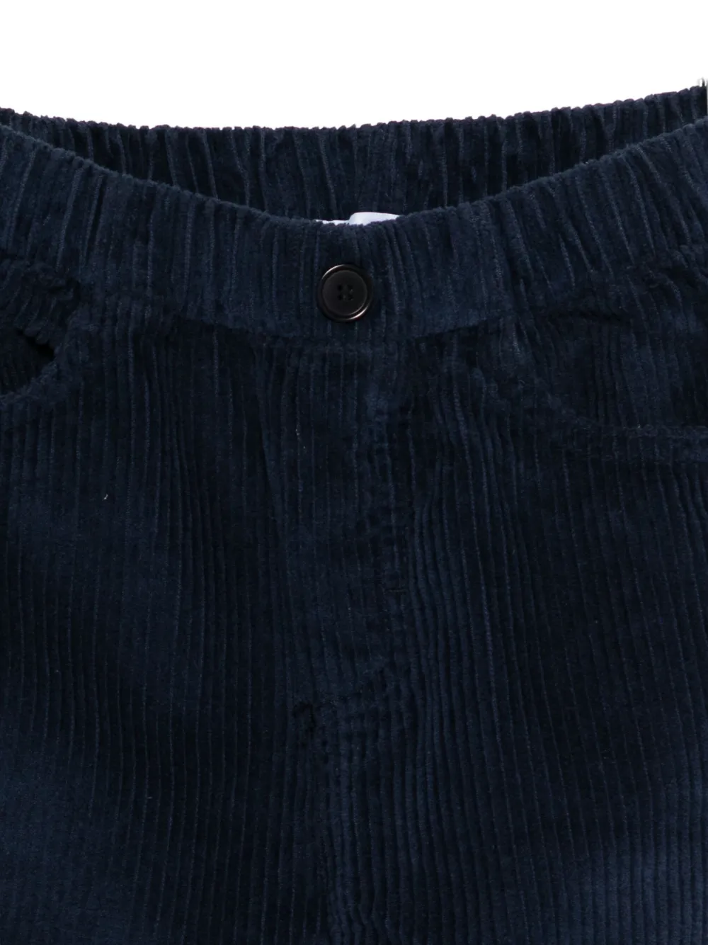 Il Gufo Corduroy Straight-leg Trousers In Blue