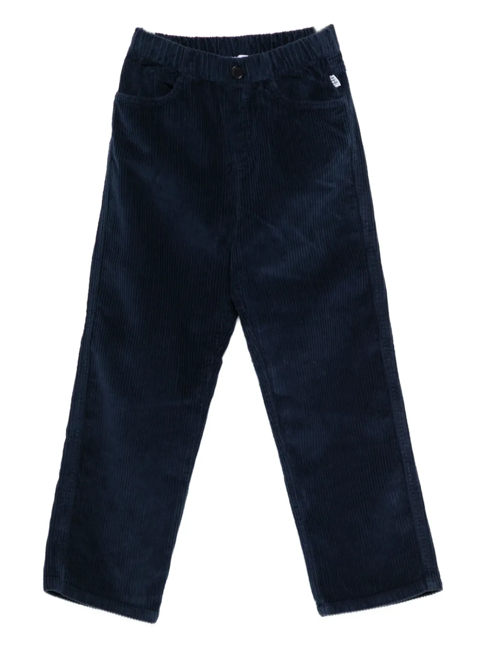 Il Gufo Corduroy Straight-leg Trousers In Blue