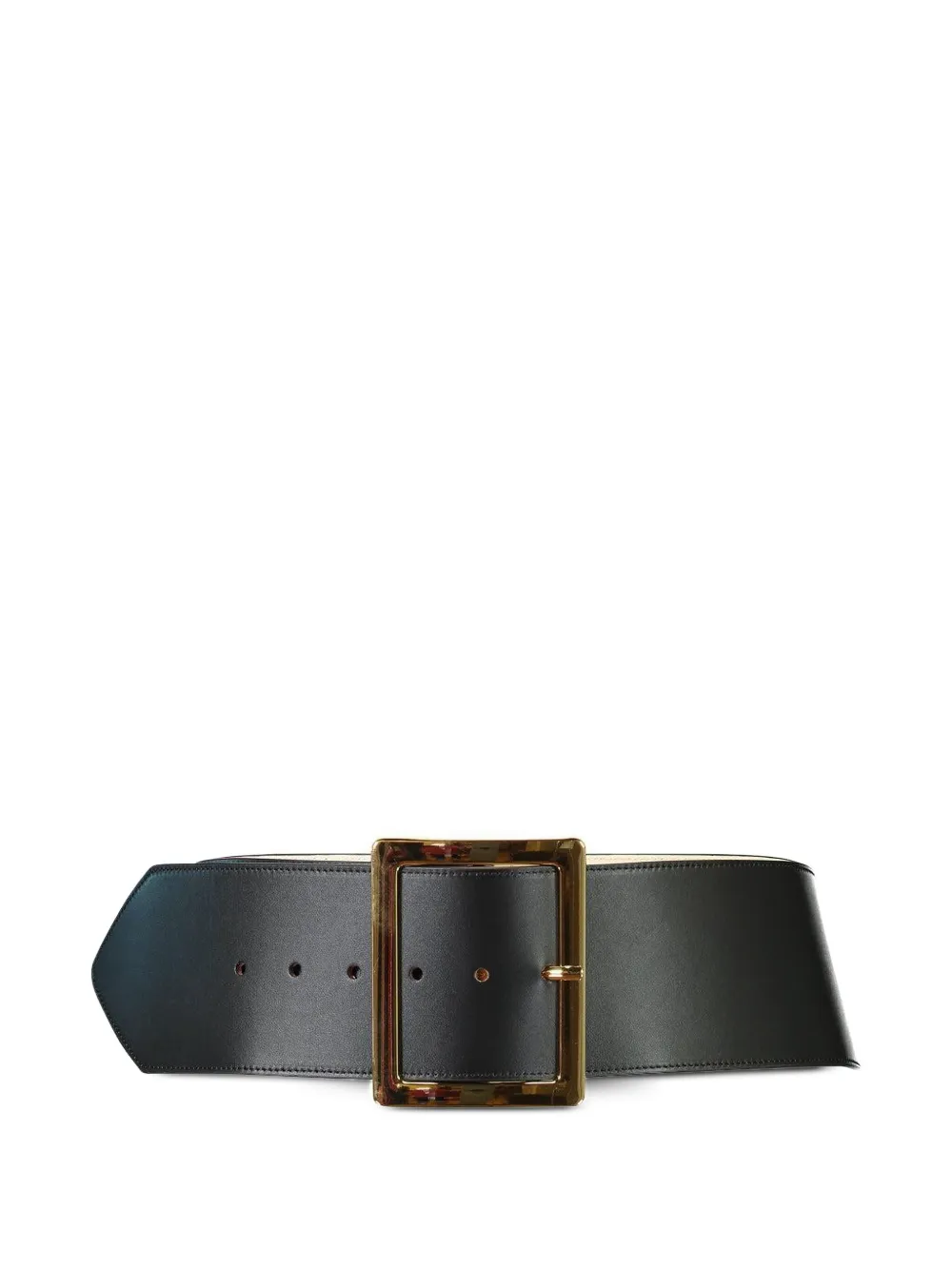 Sprwmn Elsa Square-buckle Belt In Black