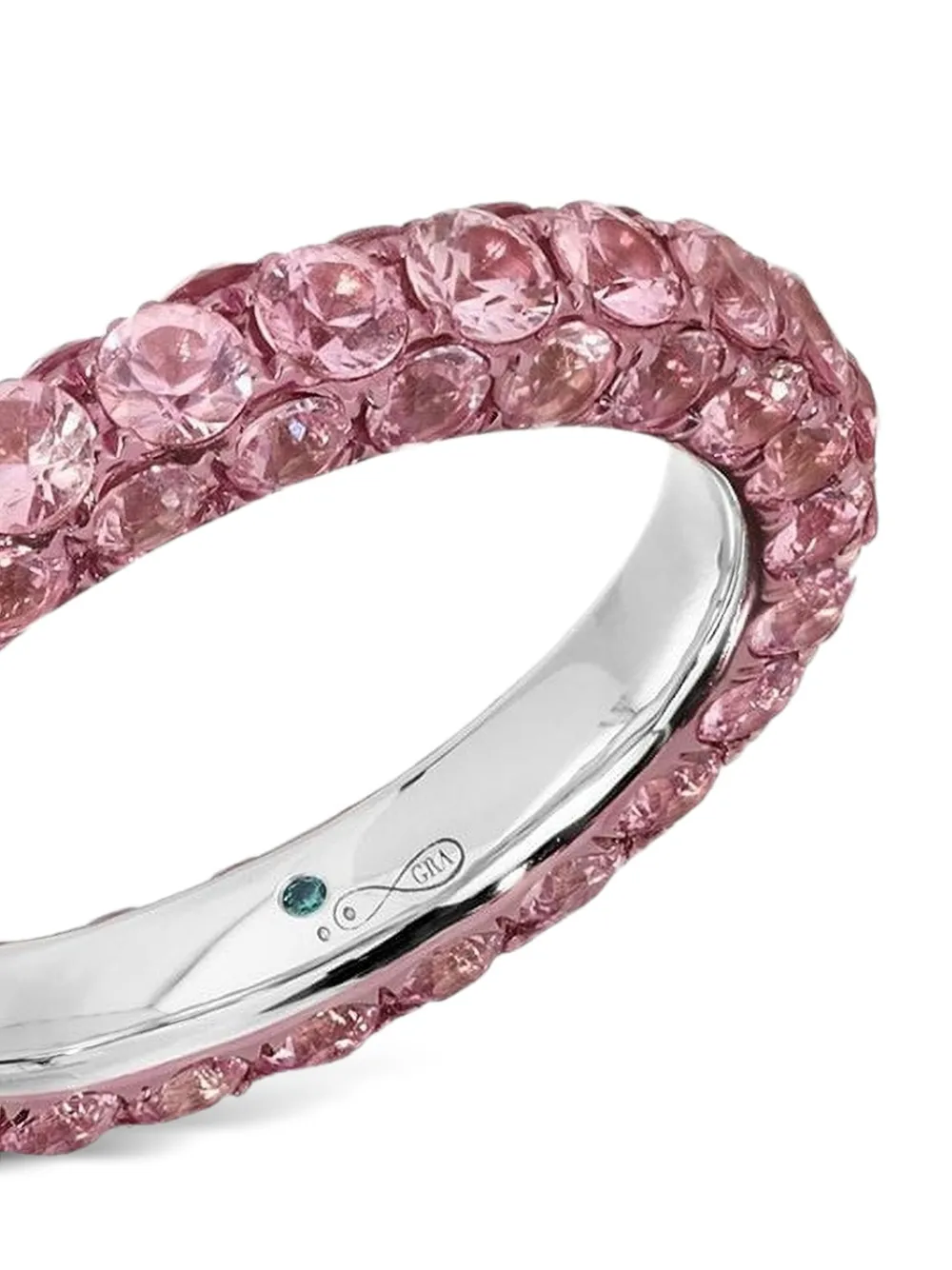  Graziela 18k White Gold Sapphire Ring - Silver 