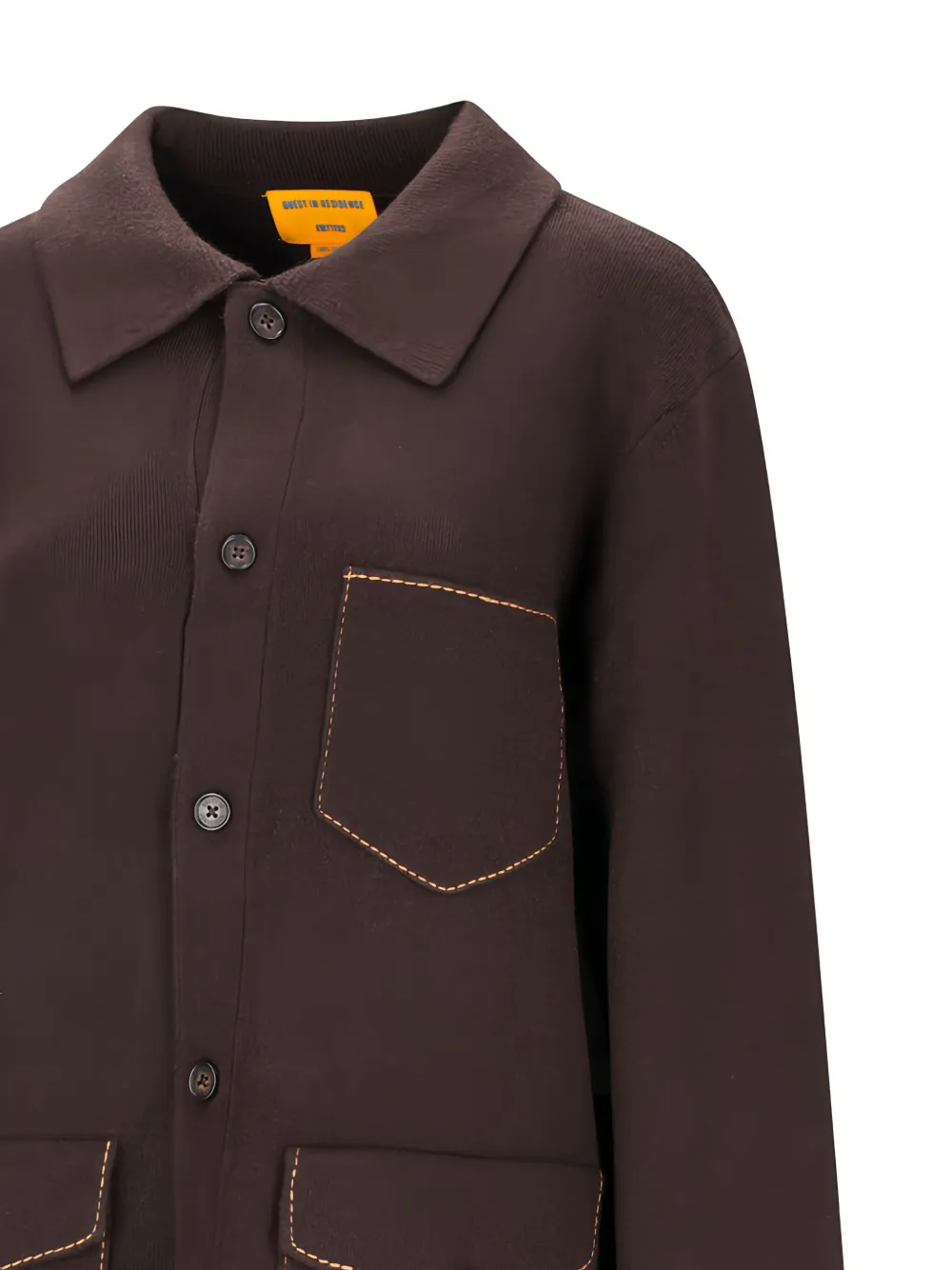 Guest In Residence Buttoned Pocket Jacket In Purple
