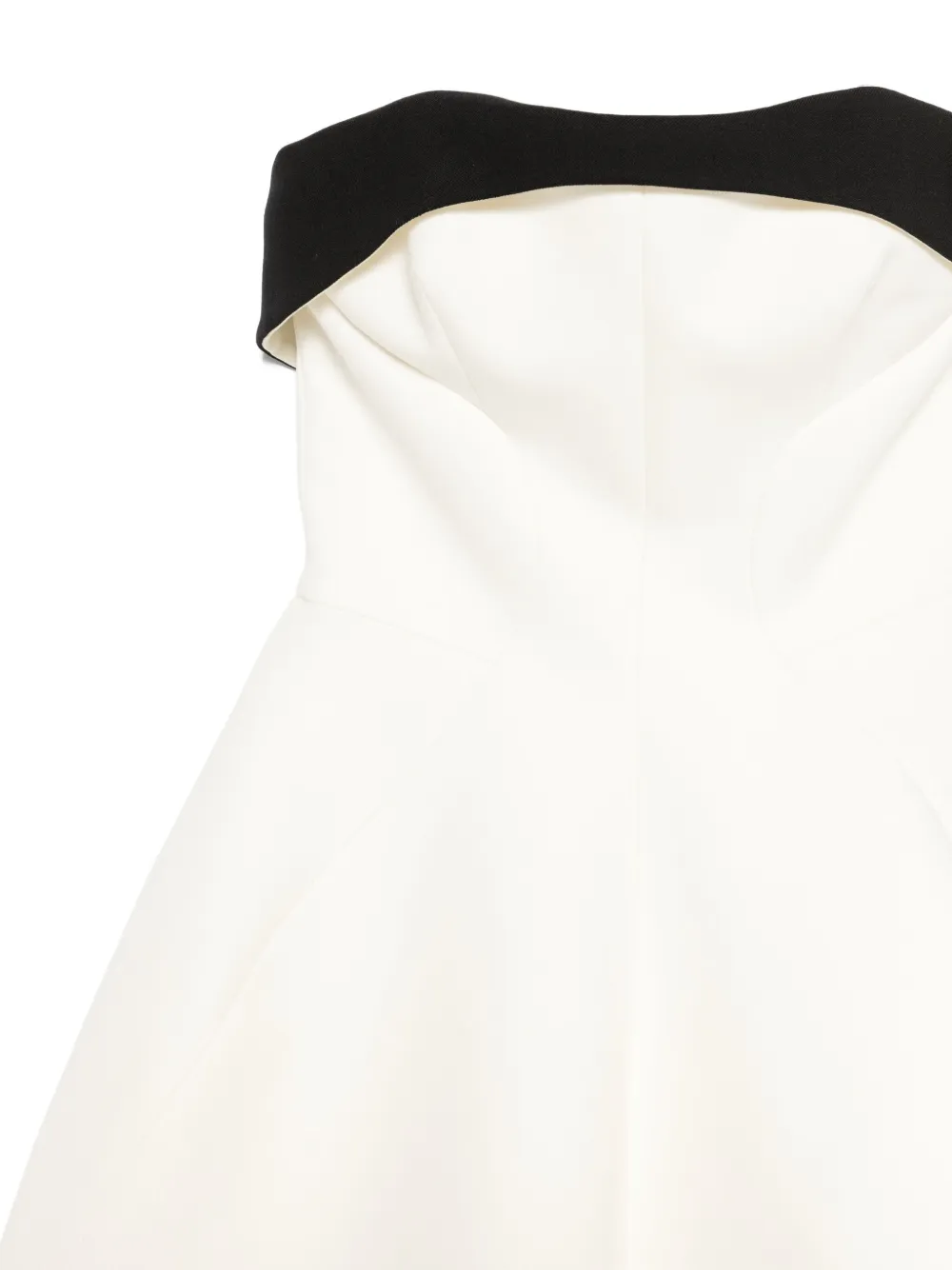 Genny Strapless Panelled Dress In White