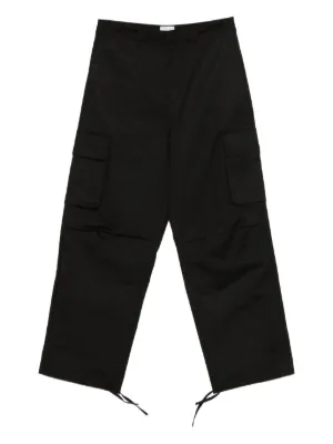 Needlesフリンジ付き黒合成皮革パンツ Needles フリンジ パンツ | ブラック | FARFETCH JP