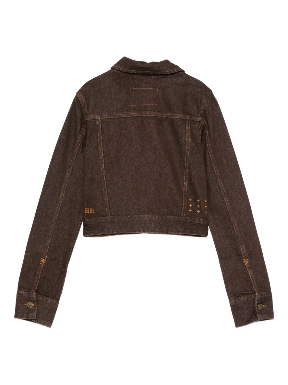 Ksubi Trucker Denim Jacket In Brown
