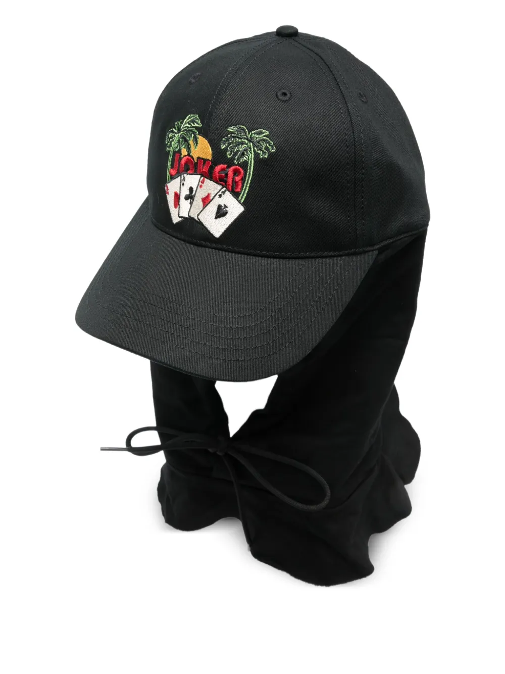 Martine Rose gorra bordada con capucha | negro | Image 1