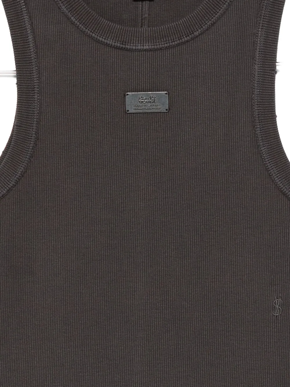 Ksubi Logo-plaque Tank Top In Gray