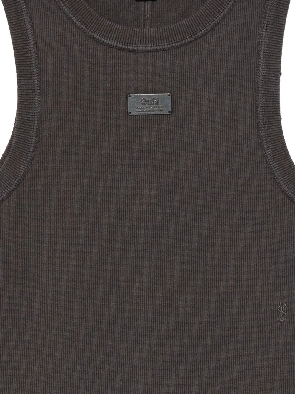 Ksubi Tanktop met logoplakkaat Zwart