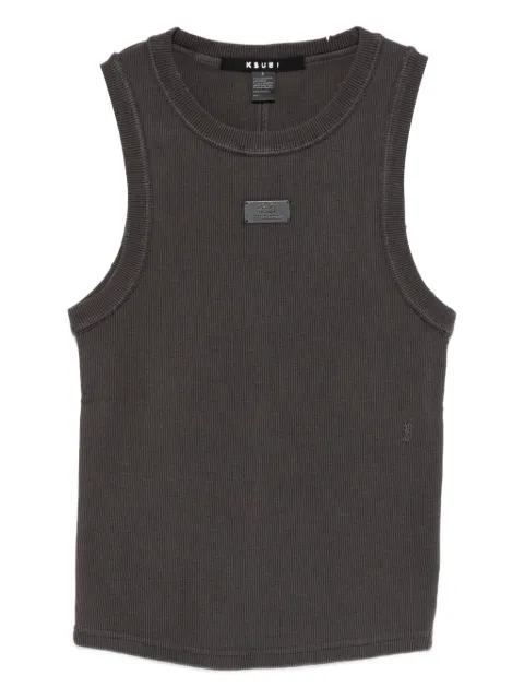 Ksubi Tanktop mit Logo-Schild