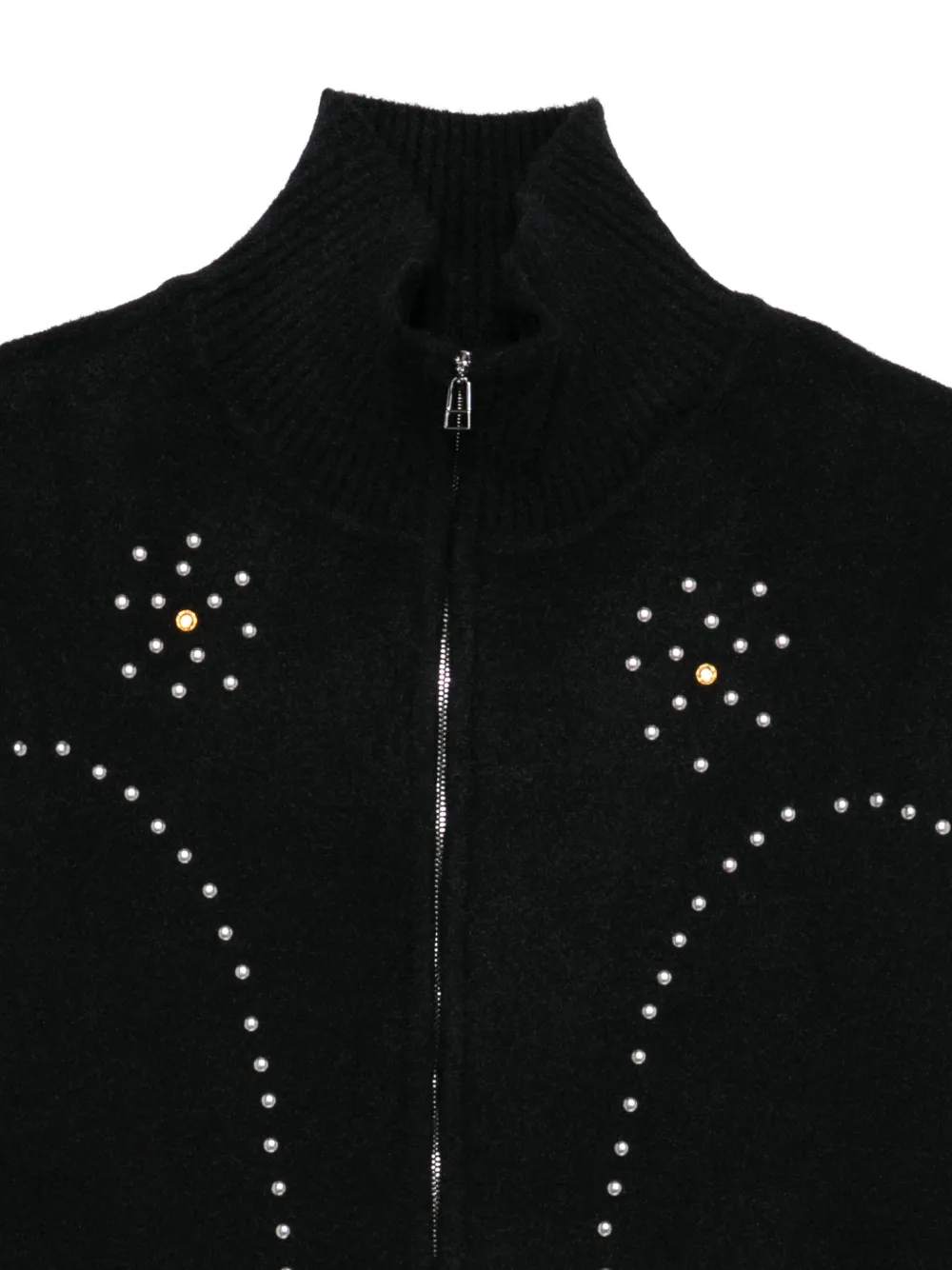  Bluemarble Zip-up Cardigan - Black 