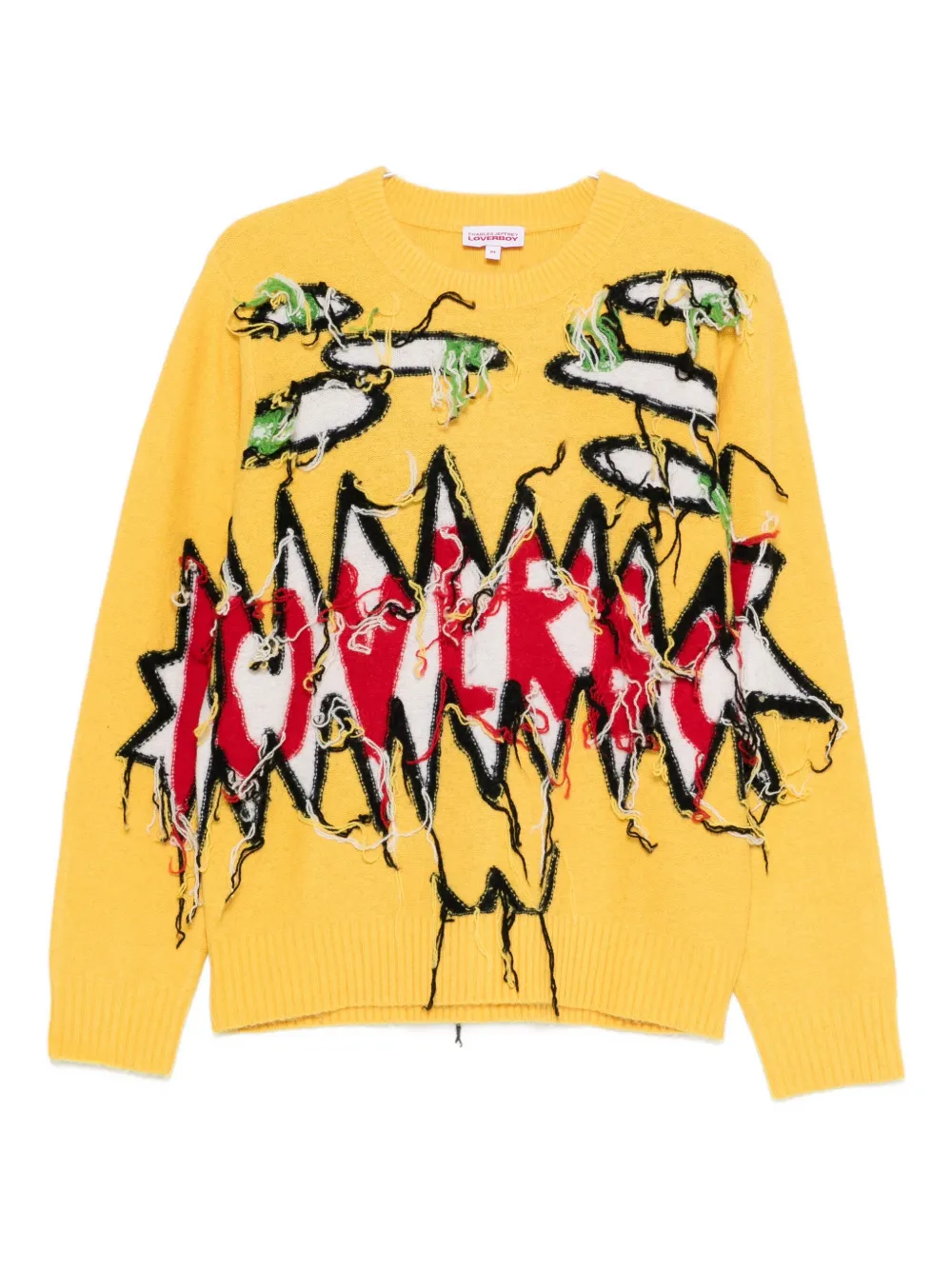 Charles Jeffrey Loverboy Guddle Loverboy Logo Sweater In Yellow