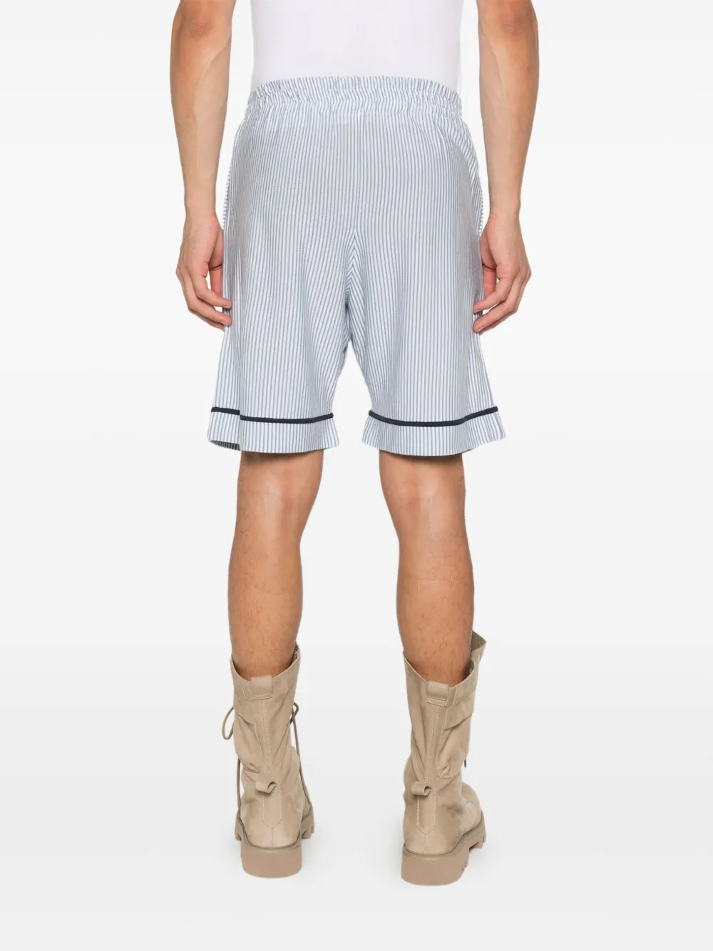 Charles Jeffrey Loverboy Gestreepte shorts Blauw