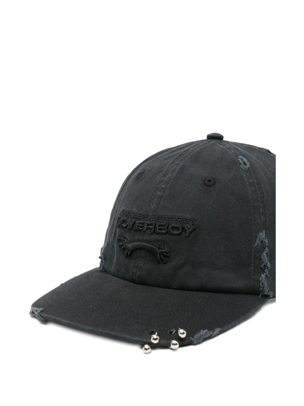Charles Jeffrey Loverboy Pierced Logo Baseball Hat In Black
