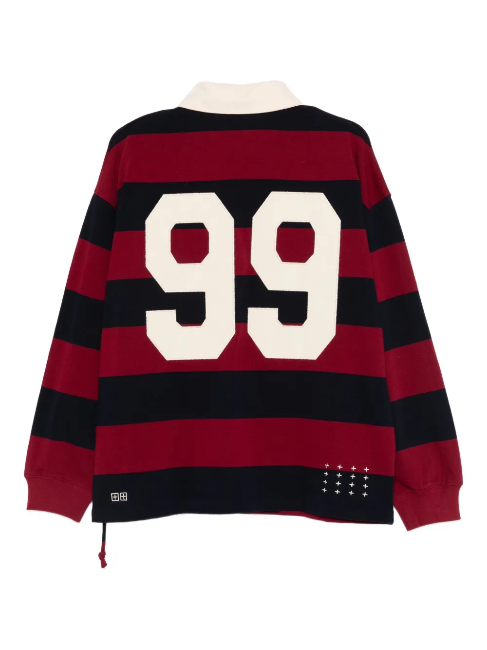 Ksubi Rugged Rugby Jersey Fire Fade sweater - Rood