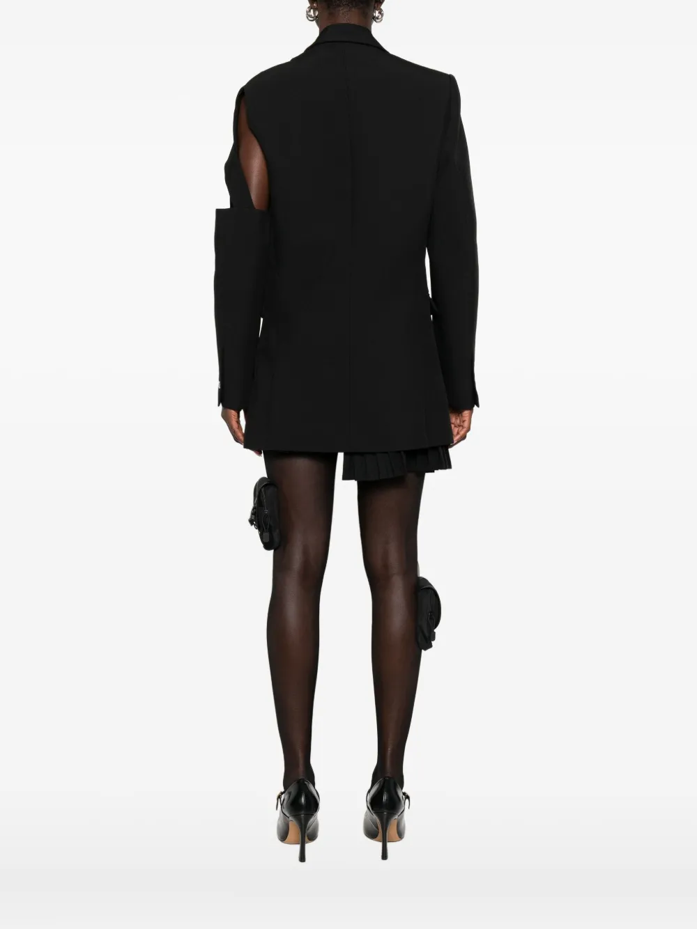 Coperni Cut-out Blazer In Black