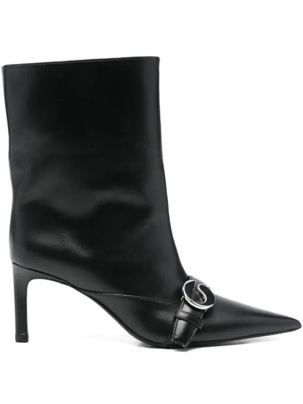Coperni 75mm Belted Boots in Black