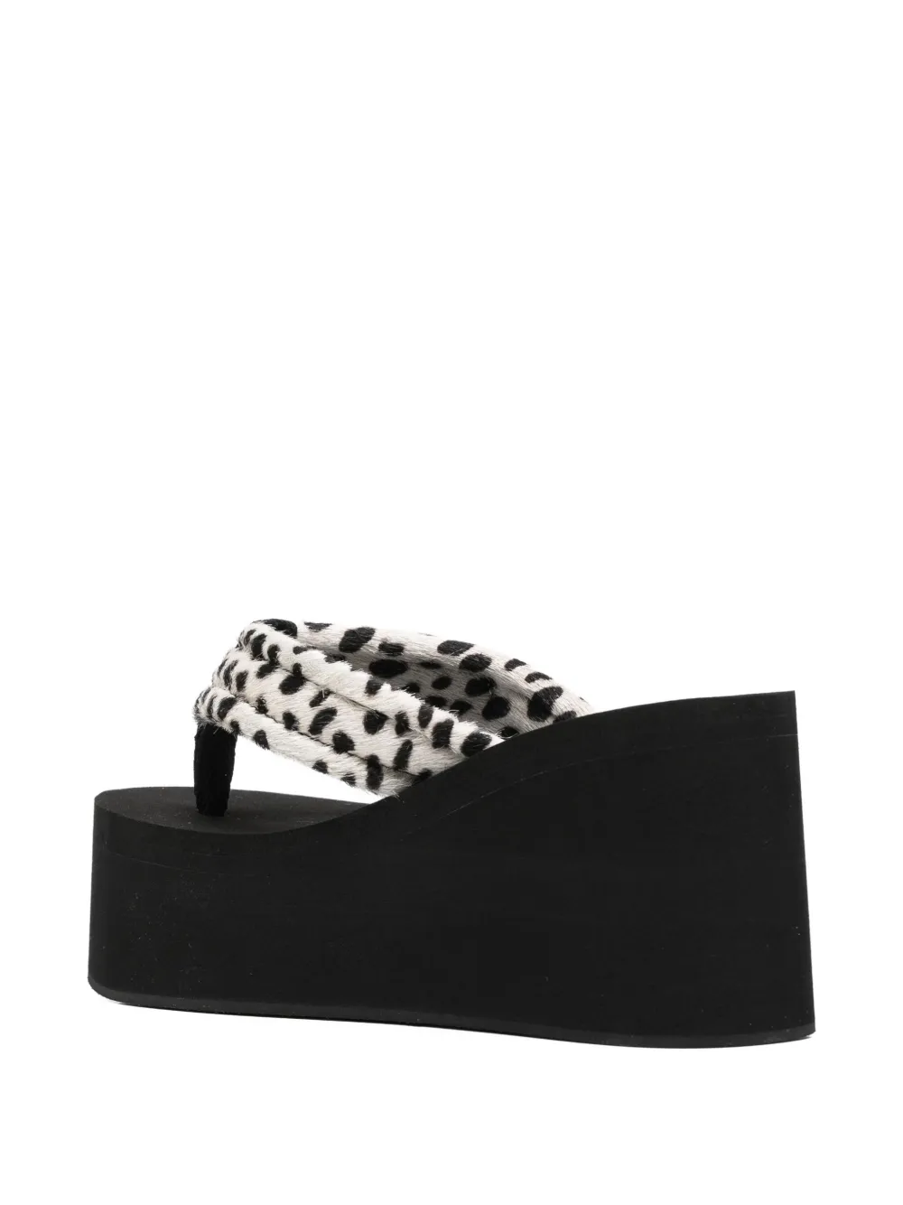 Coperni 95mm Rubberized-logo Sandals In Neutral