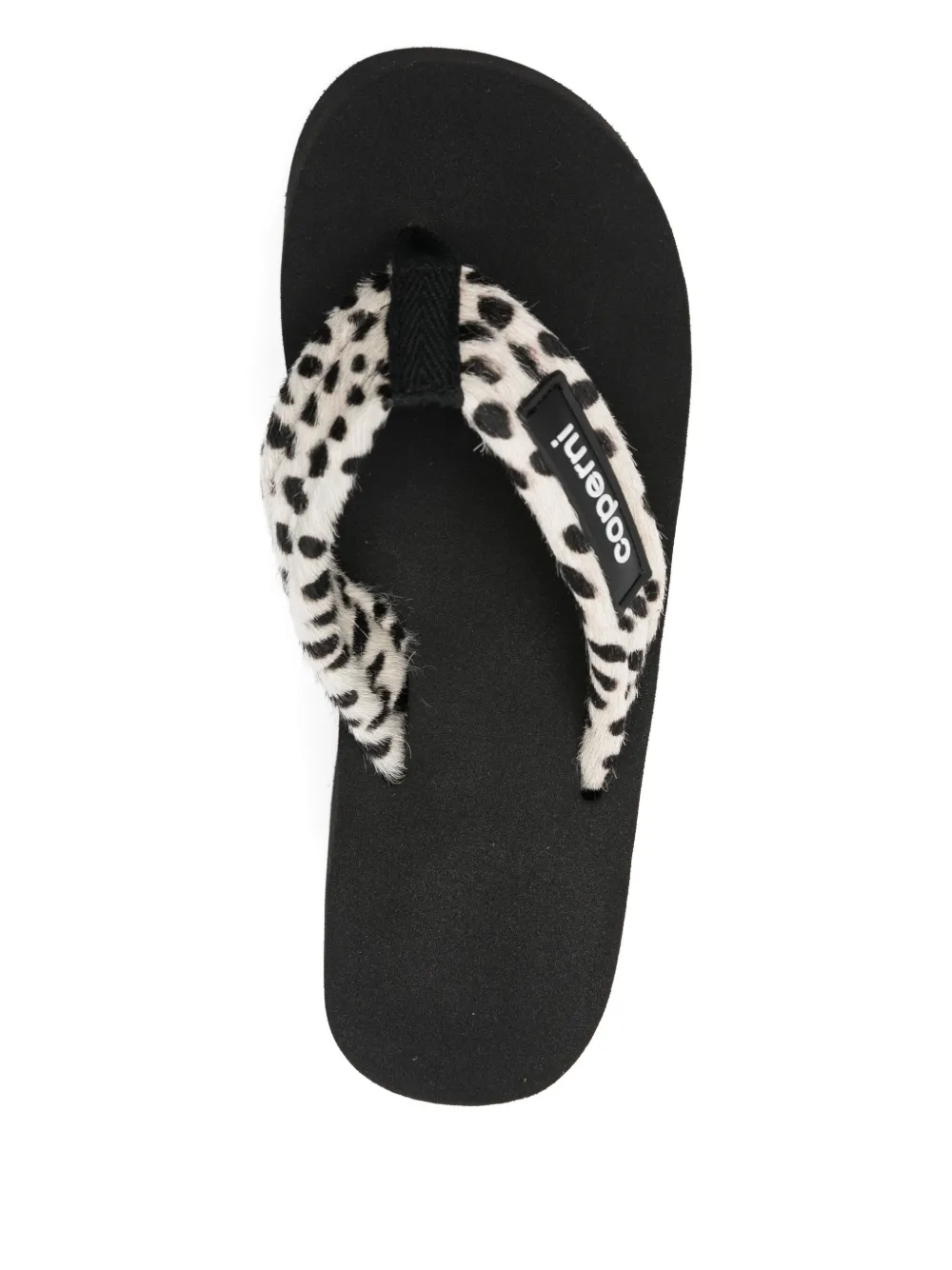 Coperni 95mm Rubberized-logo Sandals In Neutral