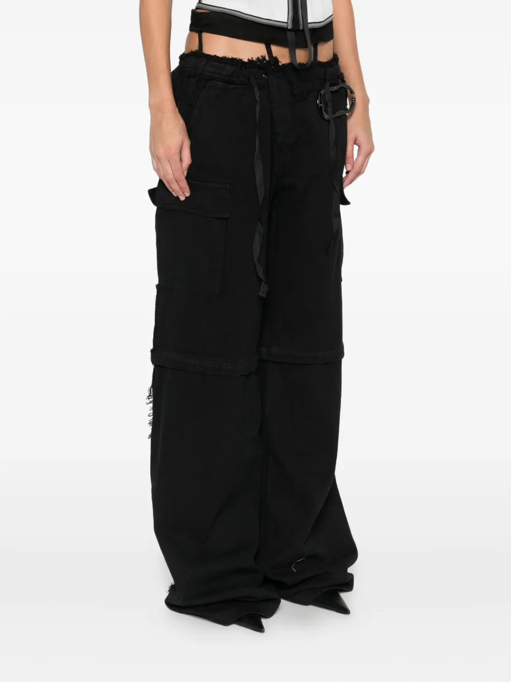 Ottolinger Cargo-pocket Trousers In Black