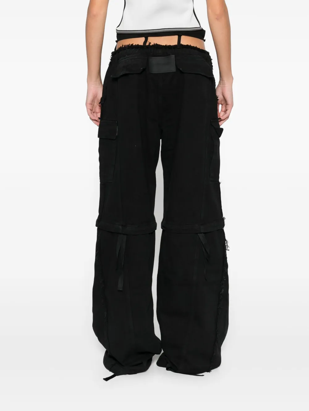 Ottolinger Broek met cargo zak Zwart