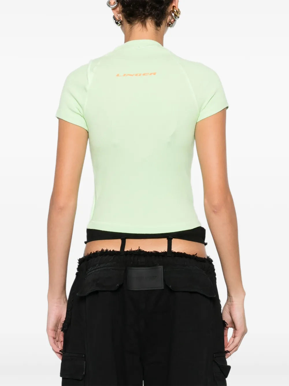 Ottolinger T-shirt met logoprint Groen