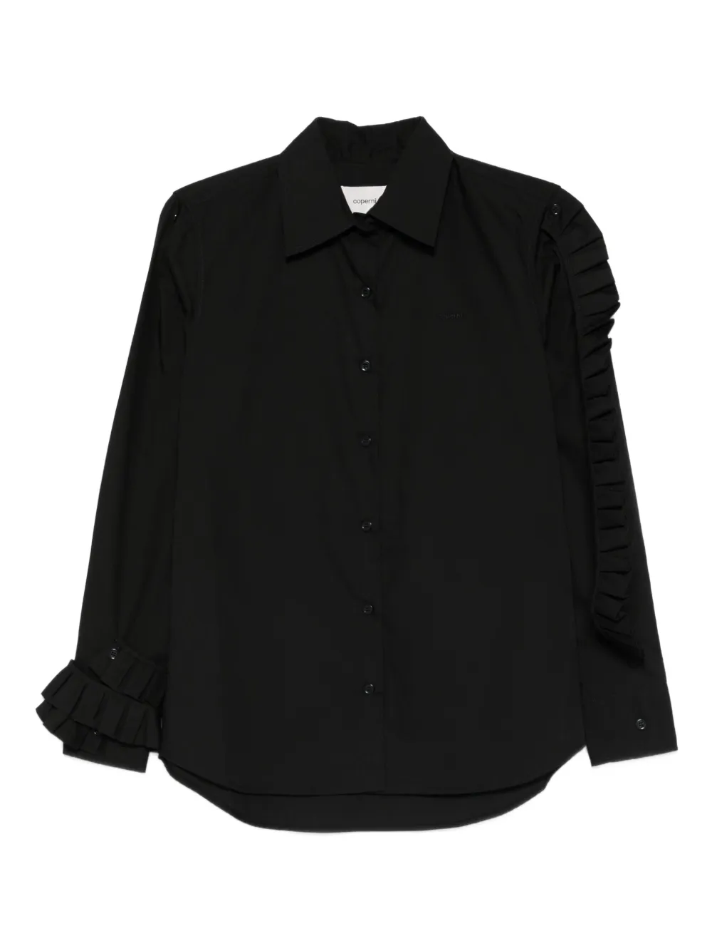 Coperni ruffle-detailing shirt - Nero