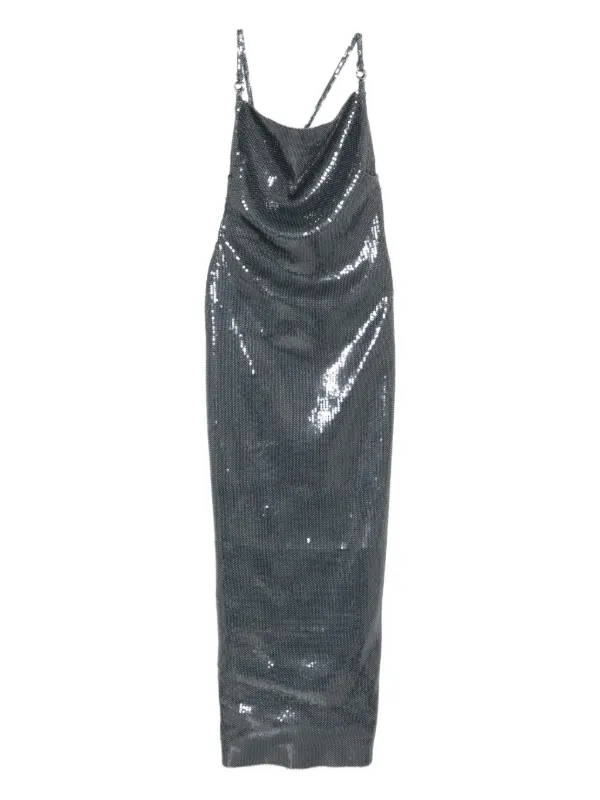 sachin and babi light blue dress Grey Strappy Floor Length Side Split Dress – AX Paris main image 0