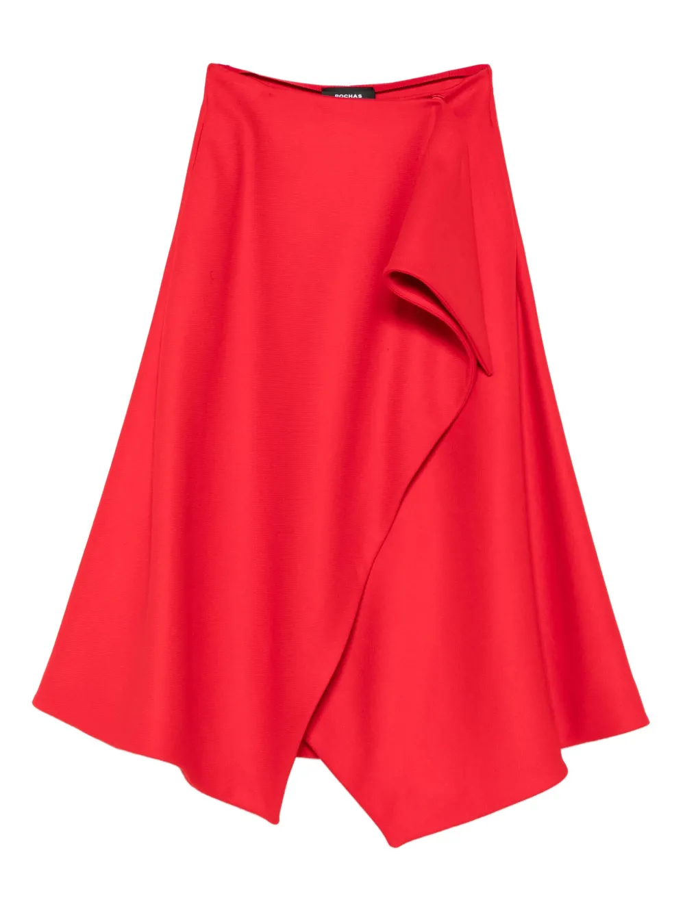 Rochas ruffle midi skirt | Red | Image 1