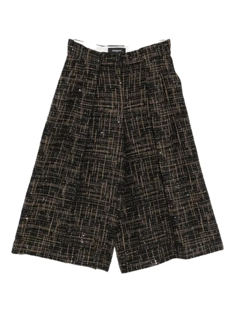 Rochas sequin-embellished checked trousers