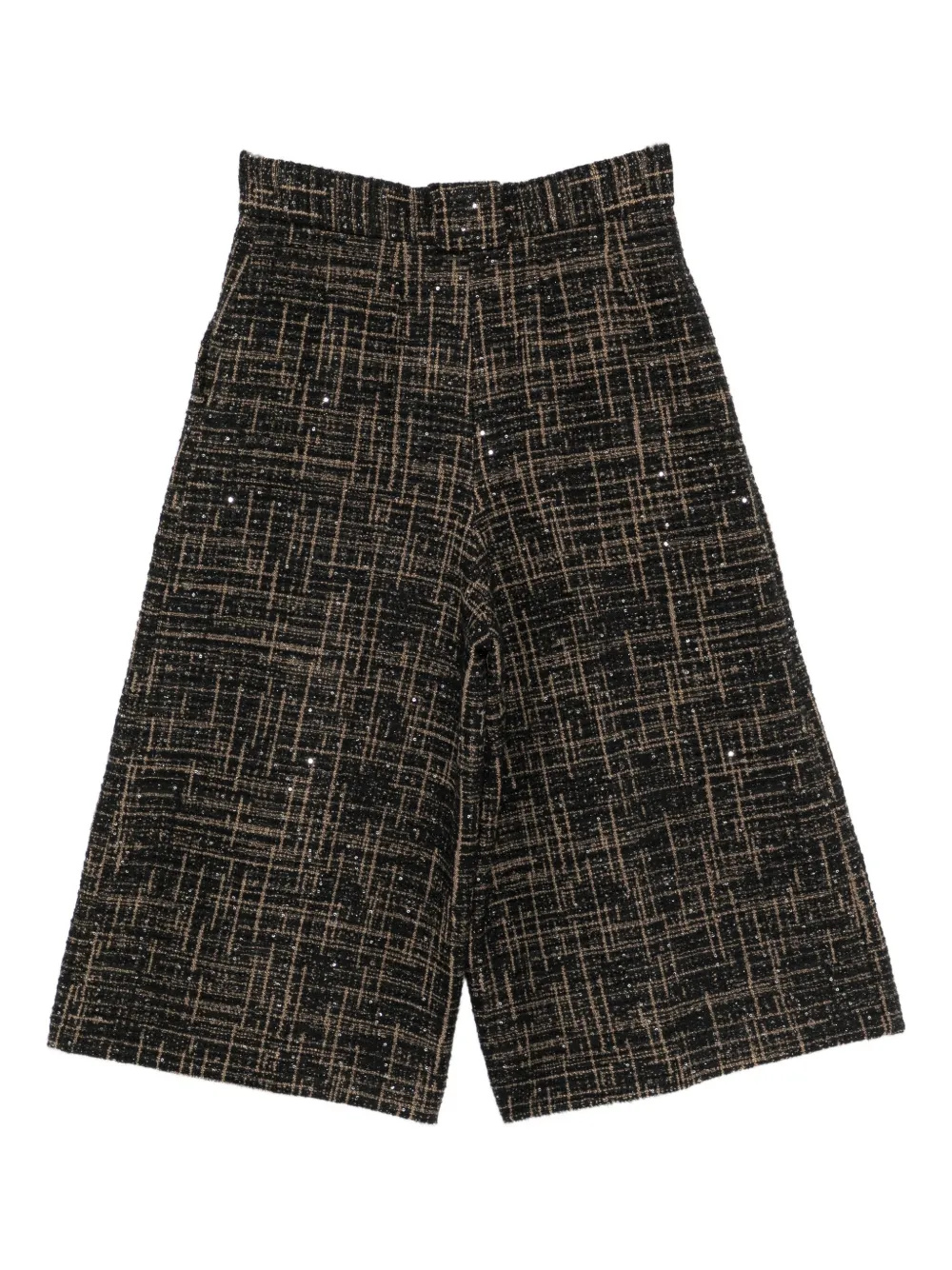 Rochas sequin-embellished checked trousers | Cropped Pants | Image 2