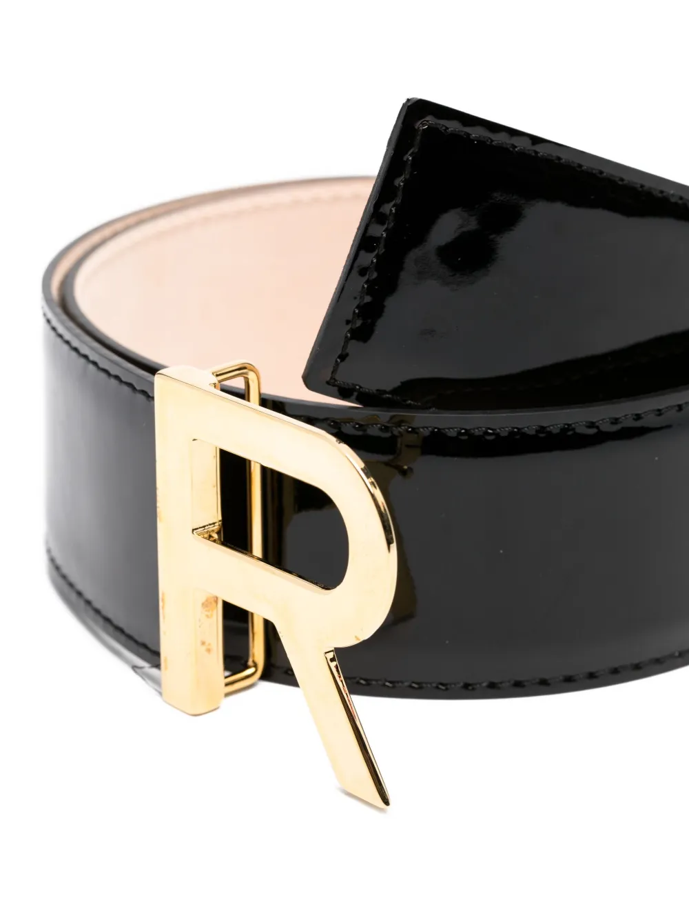  Rochas Logo-buckle Belt - White 