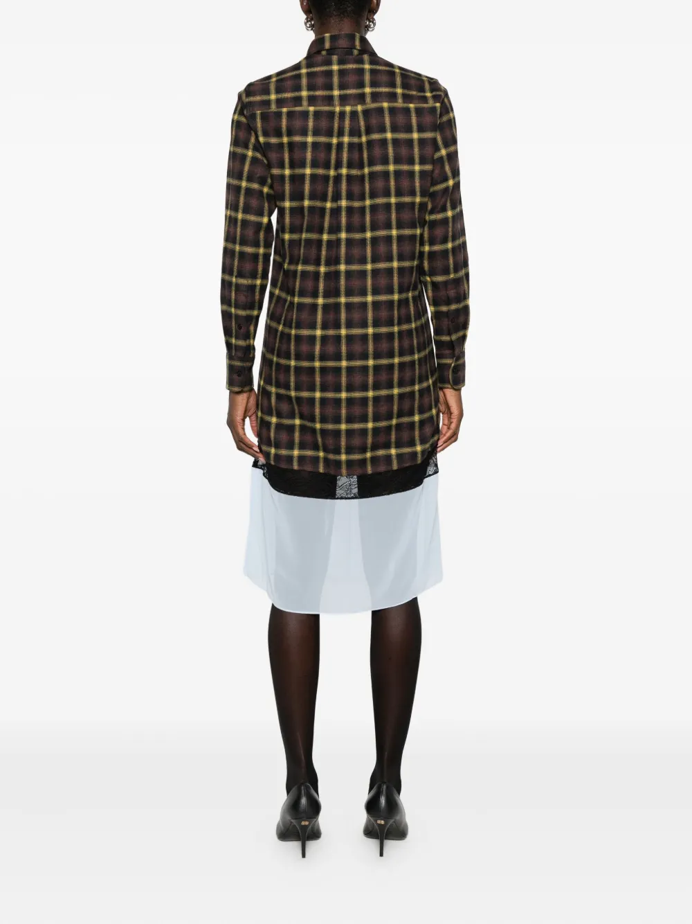 Coperni Gelaagde jurk Bruin