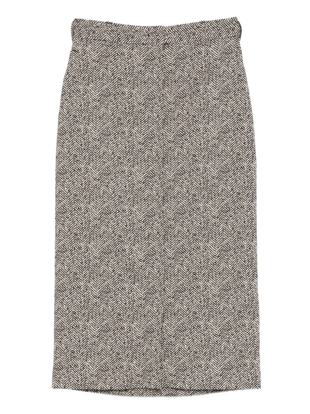 Rochas herringbone midi skirt | gris | Image 1